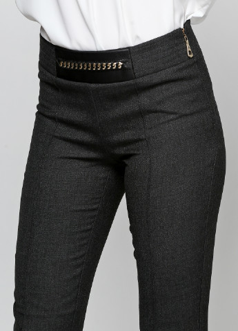 Грифельно-серые кэжуал демисезонные зауженные брюки Sassofono