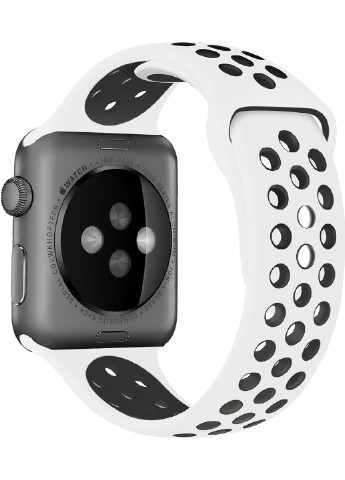 Силиконовый ремешок Oreo-42ML для Apple Watch 42-44 мм 1/2/3/4/5/6/SE Promate oreo-42ml.white/black (216034107)