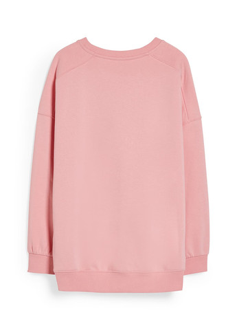 Розовый свитшот C&A однотонный без декора (322987271)