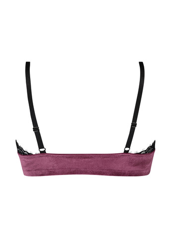 Бордовий топ бюстгальтер Hunkemoller без кісточок поліестер