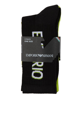 Комбіновані шкарпетки (3 пари) Emporio Armani логотипи (365599491)