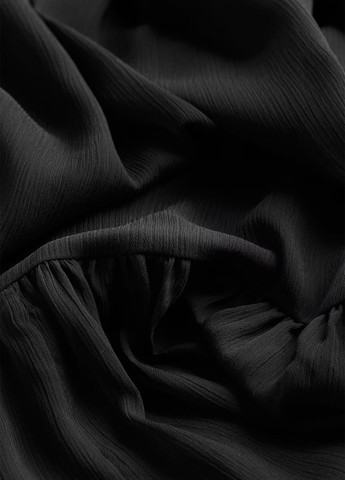 Чорна вечірня, кежуал сукня бандо H&M однотонна