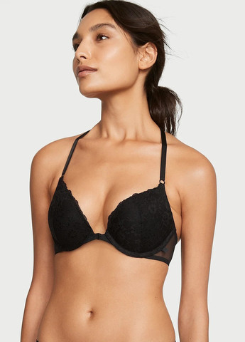 Чорний демісезонний комплект (бюстгальтер, трусики) Victoria's Secret