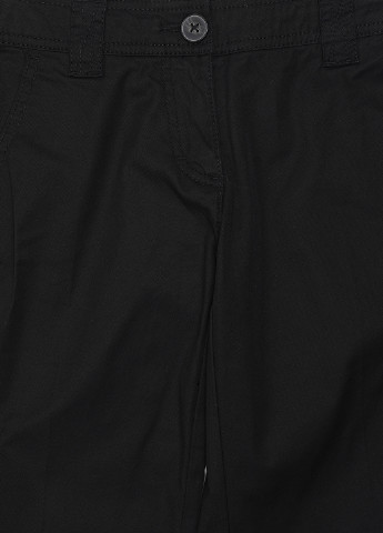 Черные кэжуал демисезонные прямые брюки Tom Tailor
