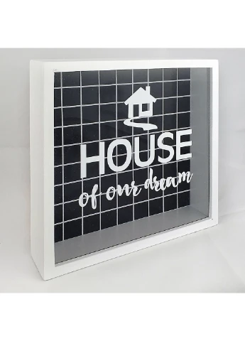 Деревянная копилка для денег House of our dream 22х22х5 см Presentville (253065708)