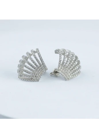 Серебряные серьги Перо UMAX (251931731)