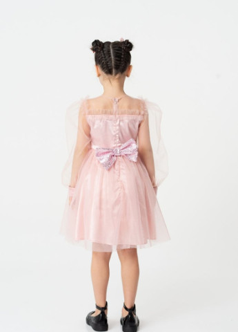 Пудровое платье нарядное с пышной юбкой Yumster (251801103)