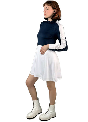 Комбінована кежуал сукня кльош SHEIN однотонна