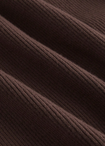 Коричнева кежуал сукня з відкритими плечима SHEIN однотонна