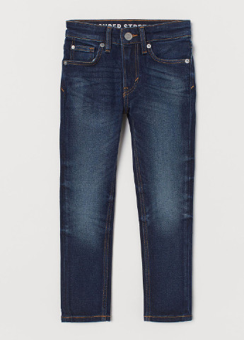 Синие демисезонные джинсы скинни на мальчика H&M