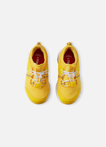 Желтые демисезонные кроссовки на шнурках Reima Luontuu