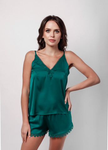 Зеленая всесезон пижама (майка, шорты) майка + шорты L'amore