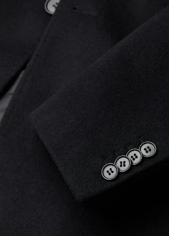 Черное зимнее Пальто H&M