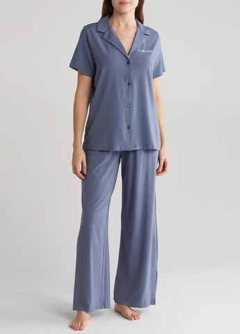 Серо-синяя всесезон пижама (рубашка, брюки) рубашка + брюки Calvin Klein
