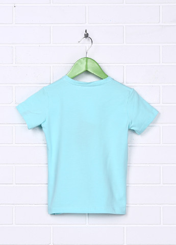Светло-голубая летняя футболка с коротким рукавом Kyex Kids