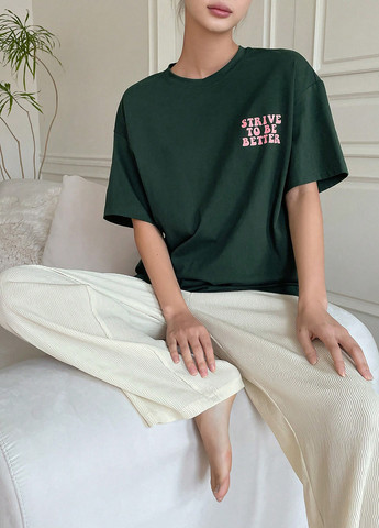 Комбінований демісезонний костюм (футболка, штани) SHEIN