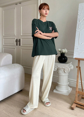 Комбінований демісезонний костюм (футболка, штани) SHEIN