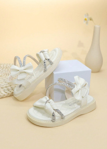 Айвори праздничные, кэжуал сандалии SHEIN на липучке