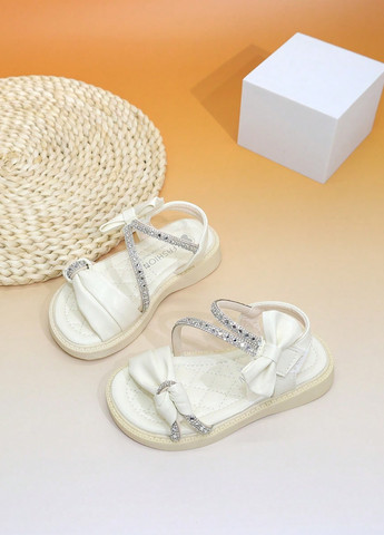 Айвори праздничные, кэжуал сандалии SHEIN на липучке