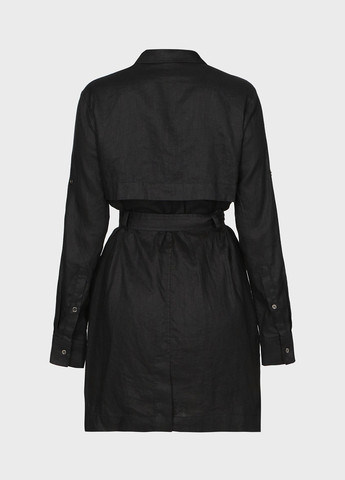 Черное кэжуал платье рубашка PRPY однотонное