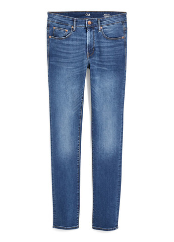 Синие демисезонные зауженные джинсы C&A