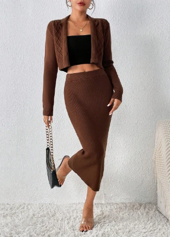 Костюм (кардиган, спідниця) SHEIN (329821709)