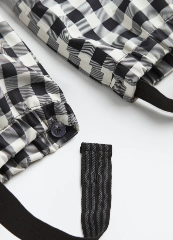 Черно-белые кэжуал зимние брюки H&M