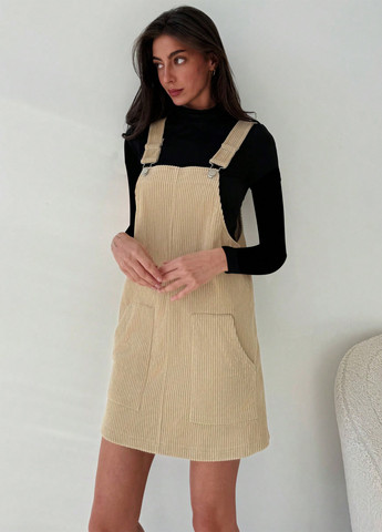 Демисезонный женский сарафан SHEIN однотонный