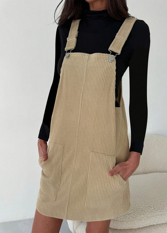 Демисезонный женский сарафан SHEIN однотонный