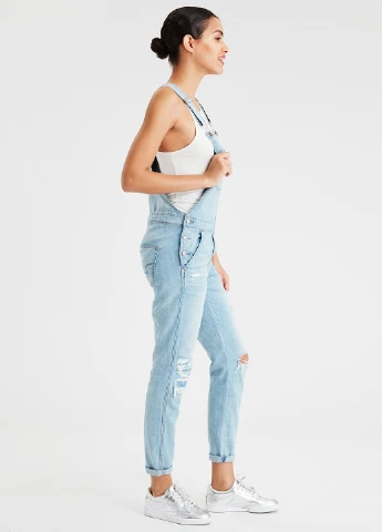 Комбінезон American Eagle комбінезон-брюки блакитний джинсовий