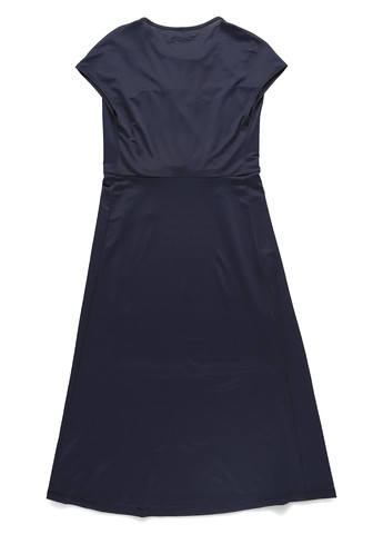 Темно-синее кэжуал платье а-силуэт Kiomi однотонное