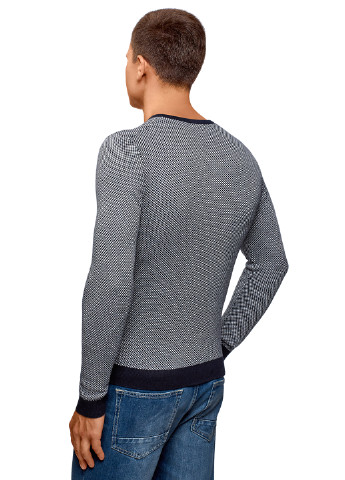 Комбинированный демисезонный пуловер пуловер Oodji