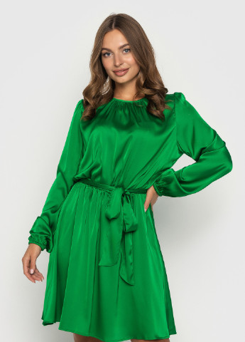 Зелена вечірня вечірня сукня з спідницею-сонце, дзвін, кльош BeART однотонна