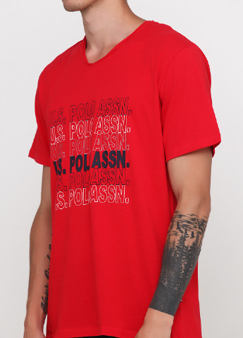 Коралловый демисезонный комплект (футболка, шорты) U.S. Polo Assn.