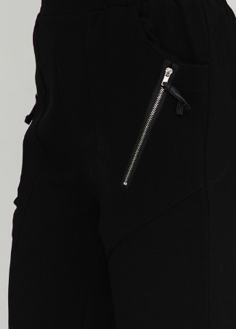 Черные кэжуал демисезонные зауженные брюки Sublevel