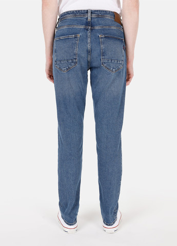 Синие демисезонные зауженные джинсы Colin's