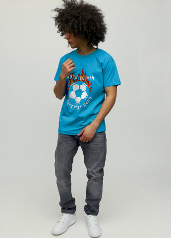 Світло-синя футболка чоловіча YAPPI