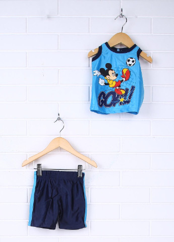 Голубой летний комплект (майка, шорты) Disney