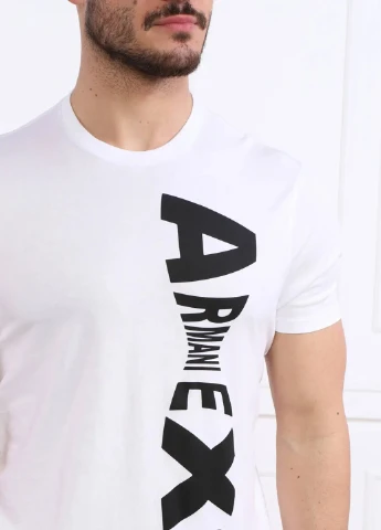 Белая футболка Armani Exchange