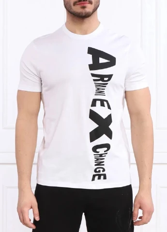 Белая футболка Armani Exchange