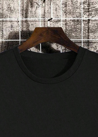 Черный свитшот SHEIN новогодний без декора (331821476)