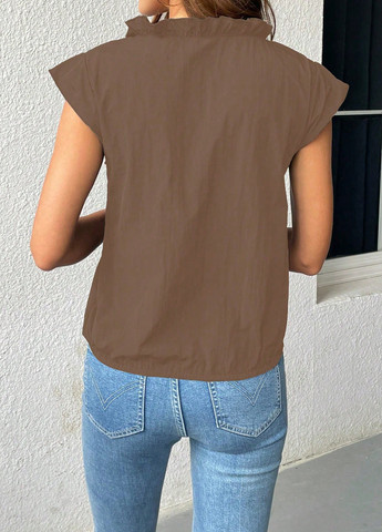 Кавова блуза SHEIN