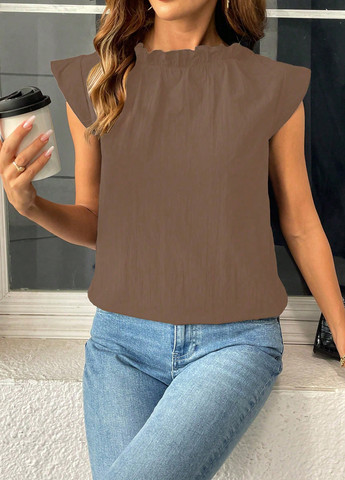 Кавова блуза SHEIN