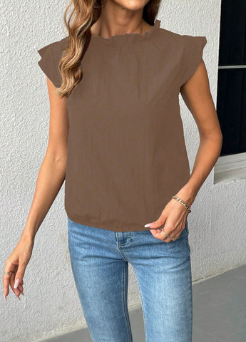 Кавова блуза SHEIN