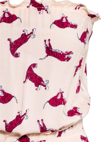 Комбінезон H&M комбінезон-шорти малюнок рожево-ліловий кежуал