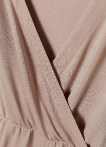 Комбінезон H&M комбинезон-шорты меланж пудровый кэжуал вискоза, трикотаж