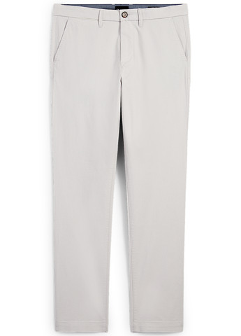 Серые кэжуал демисезонные прямые брюки C&A