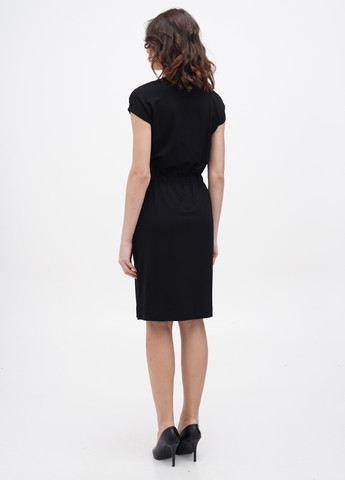 Черное кэжуал платье Barbour с логотипом