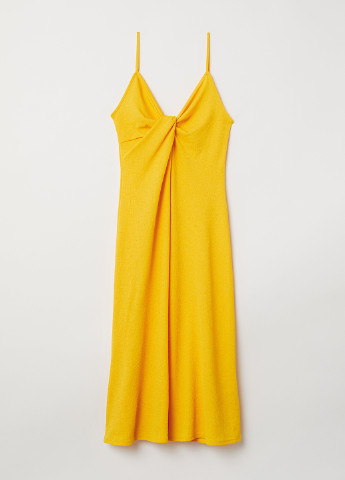 Жовтий кежуал сукня кльош H&M однотонна