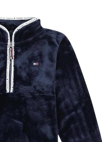 Tommy Hilfiger світшот логотип синій кежуал поліестер